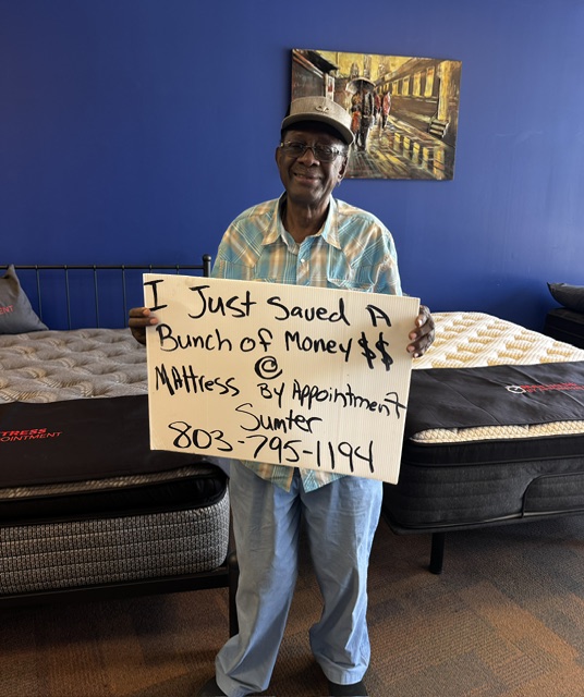 Sumter customer new mattress